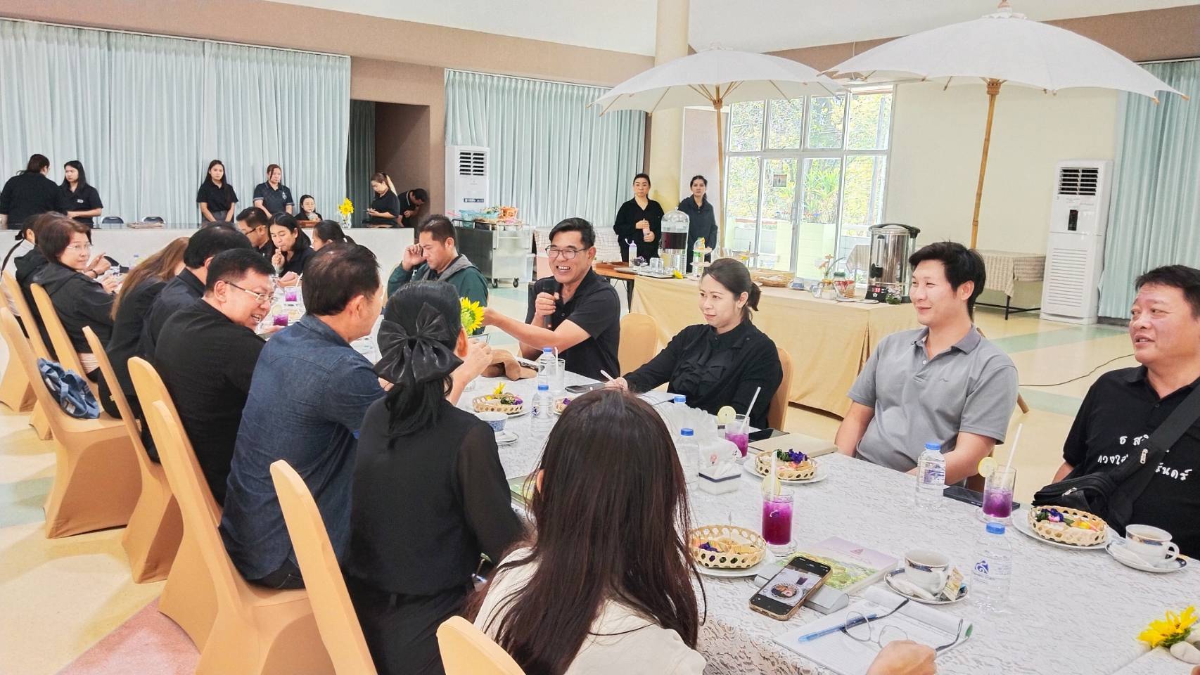 สำนักพัฒนาทุนและองค์กรการเงินชุมชน โดยส่วนงานพัฒนาชุมชนในศูนย์ศึกษาการพัฒนาเขาหินซ้อนอันเนื่องมาจากพระราชดำริ ร่วมกิจกรรมสนทนายามเช้าหัวหน้างานบูรณาการศูนย์ศึกษาการพัฒนาเขาหินซ้อนฯ ประจำเดือนมกราคม ๒๕๖๙